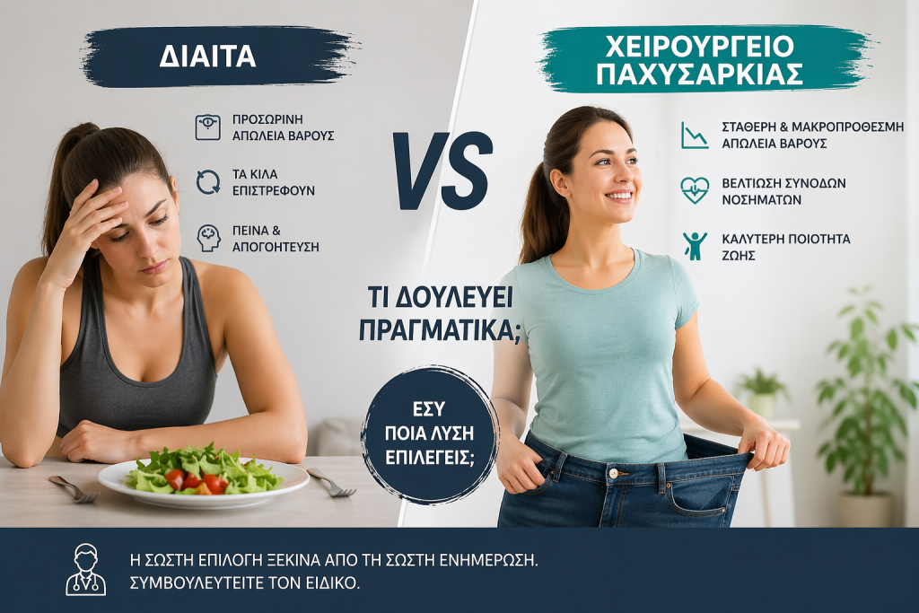 Χειρουργείο παχυσαρκίας: Γιατί η δίαιτα αποτυγχάνει;
